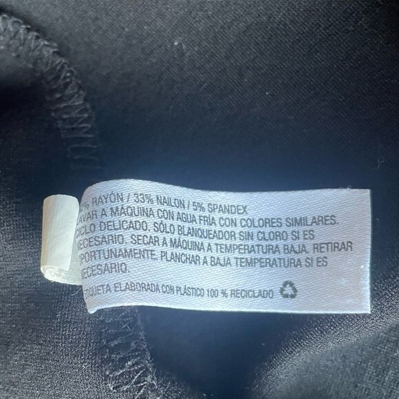 The Nines By Hatch Maternity Dress Black V-Neck Ponte Knit Mini Size Small - Picture 12 of 13